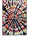 Safavieh Paint Brush Black and Coral 6'7" x 9' Area Rug